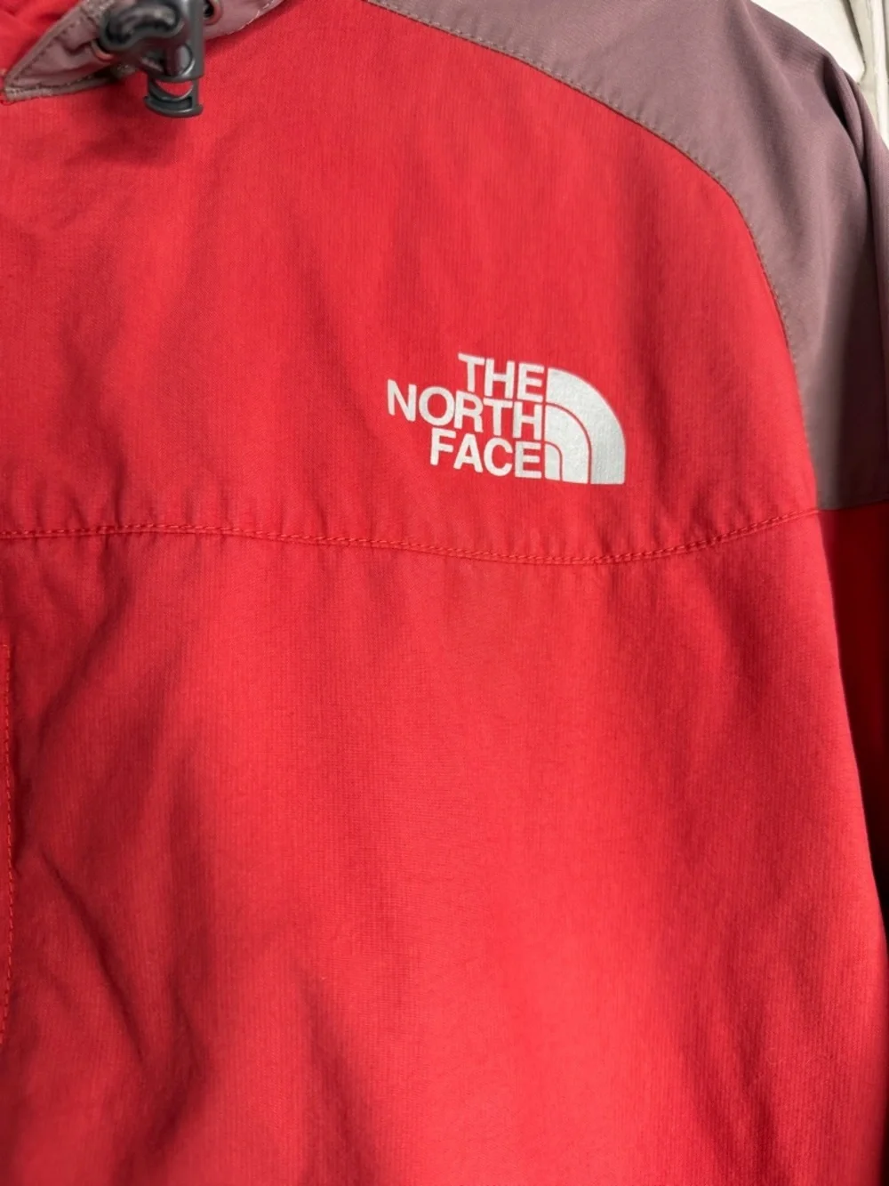 The North Face Jacket Hydrenalite Hooded Windbreaker Red Outdoor Hiking Mens L